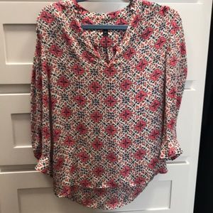 J Crew floral blouse. Size 00